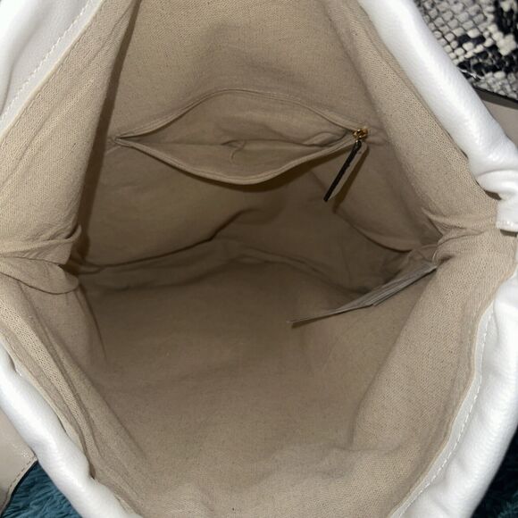 NWT MNG Mango Limited Edition Large Snake Print Tote Shoulder Bag Beige Gray NEW - Picture 6 of 7